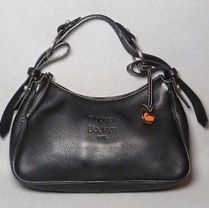 Dooney and Bourke Black Pebble Leather Purse Hobo